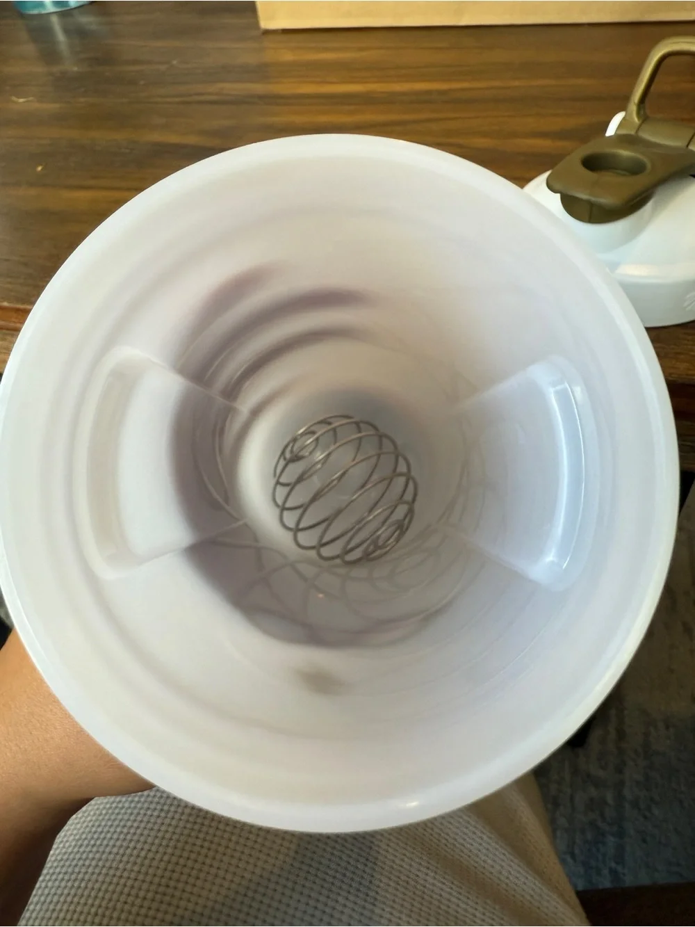 BlenderBottle white shaker